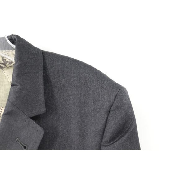 Ted baker sport coat men's 40L charcoal gray Debonair Movjak two button wool - Picture 5 of 16